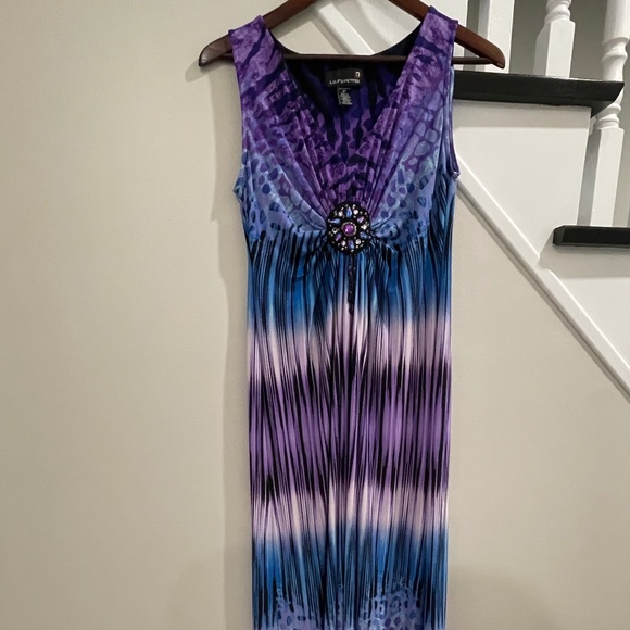 Gorgeous sleeveless full length dress with bling - Picture 1 of 2